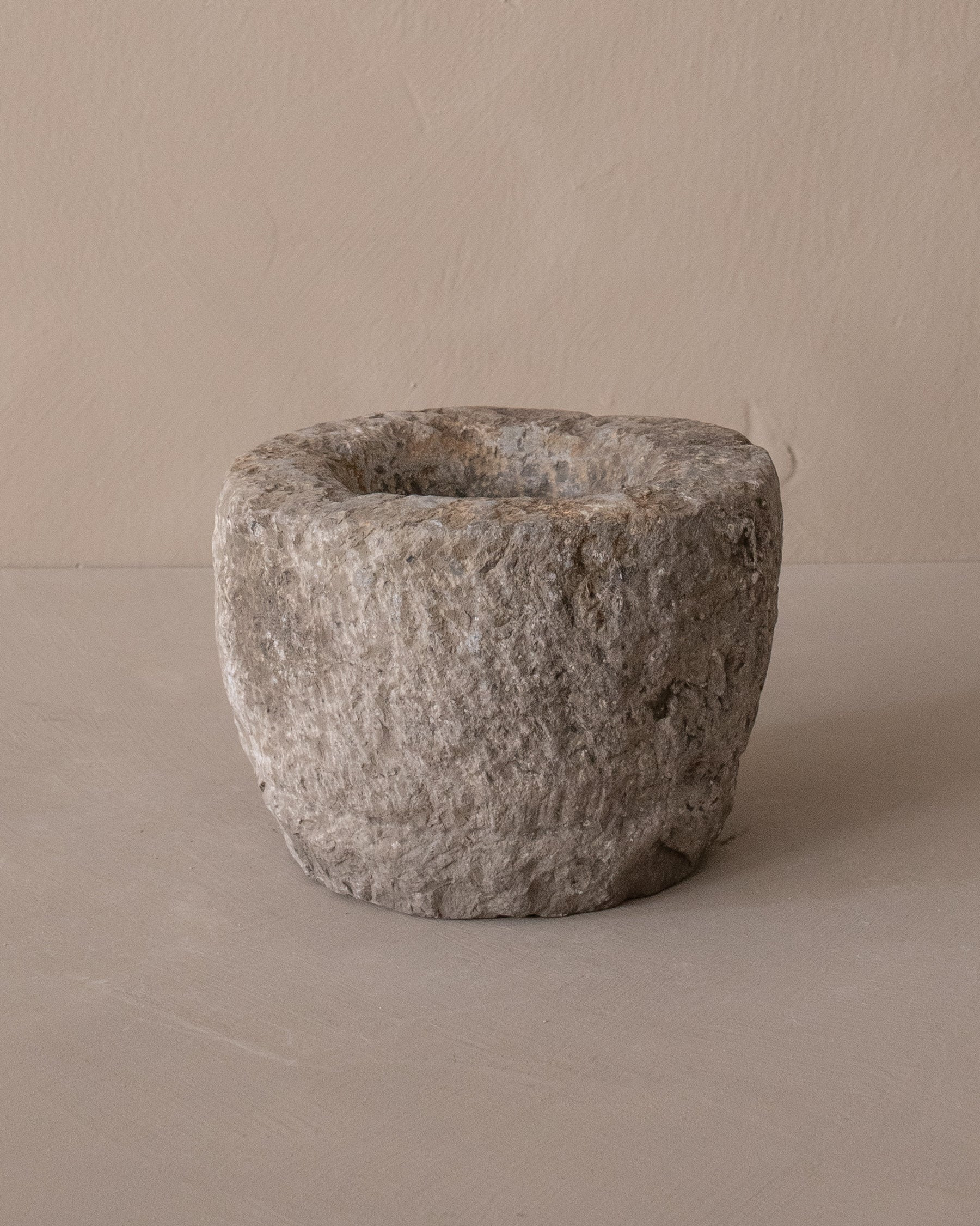 Large Vintage Stone Bowl IX | The Vintage Rug Shop