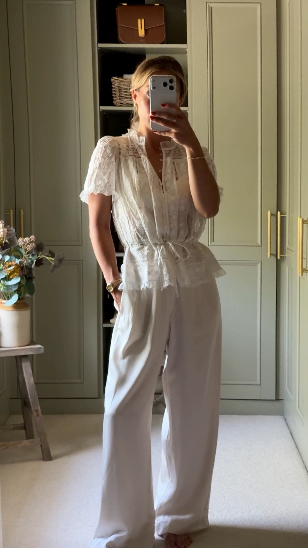 Found the perfect pair of drawstring comfy satin trousers (come in petite length)