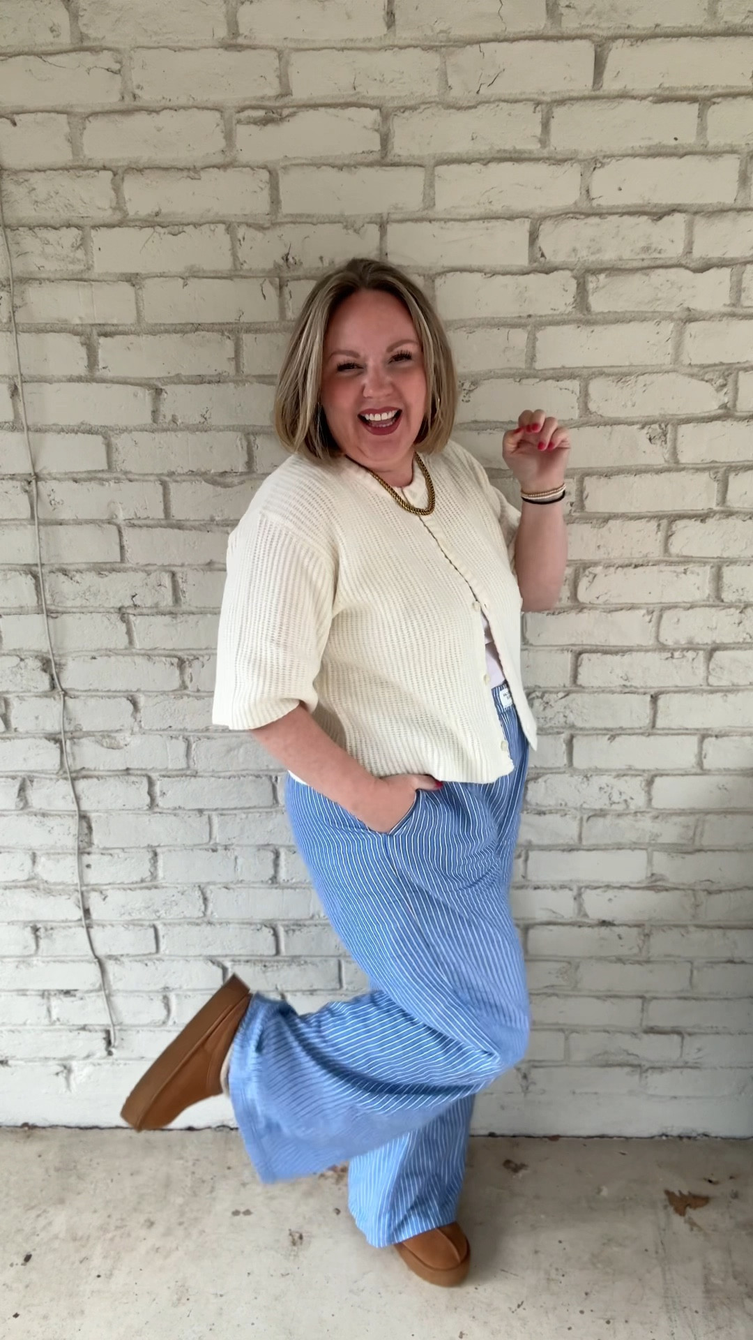 Loving this viral short sleeve cardigan!!! I’m in a medium top, large pants 

#LTKStyleTip #LTKFindsUnder50 #LTKMidsize