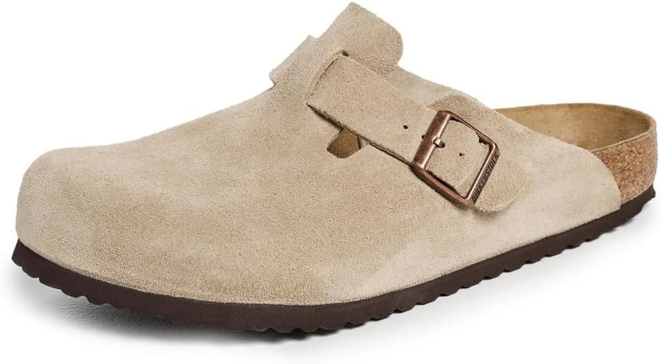 Birkenstock Women's Boston Suede Clogs | Amazon (US)