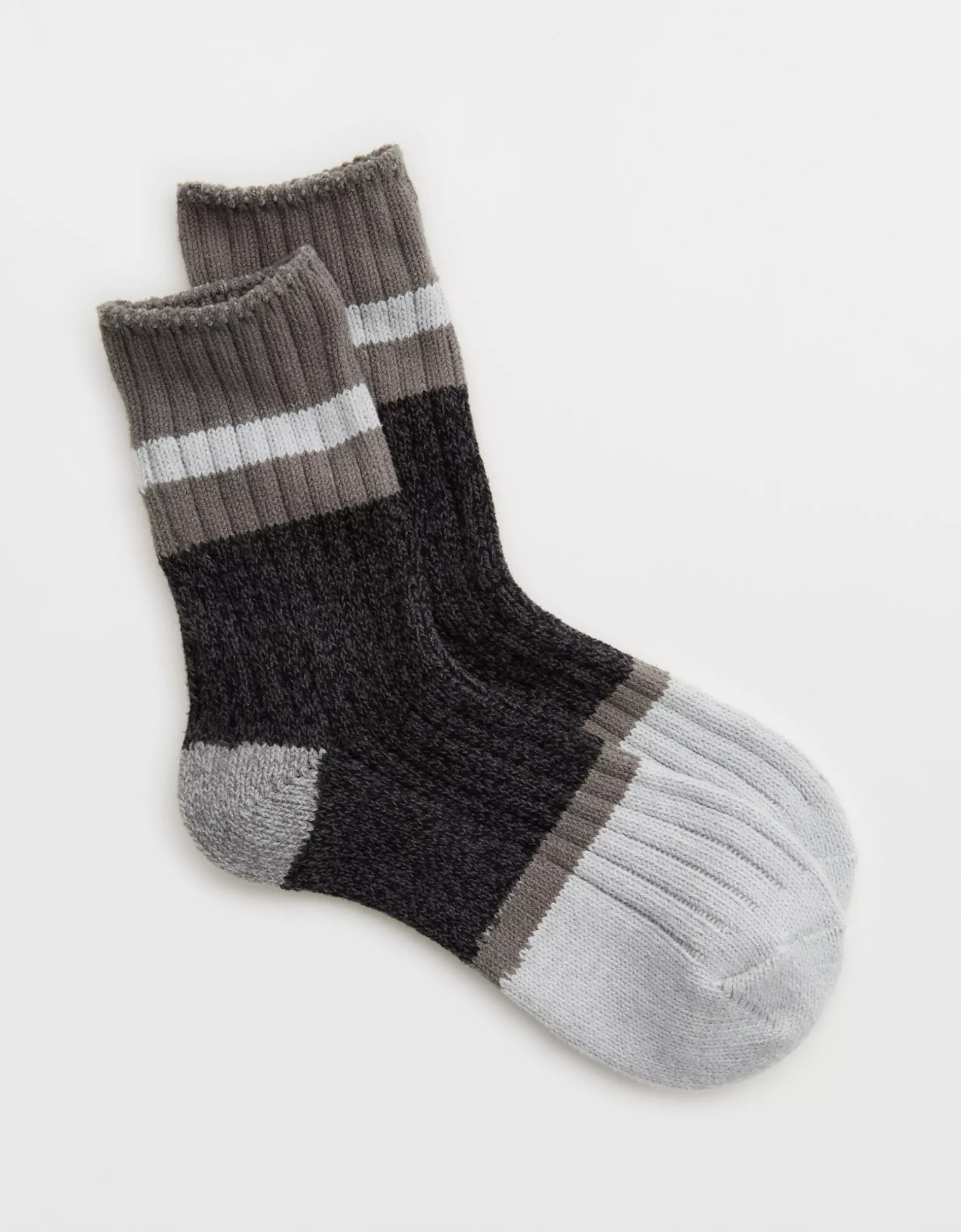 Aerie Colorblock Marled Crew Socks | Aerie