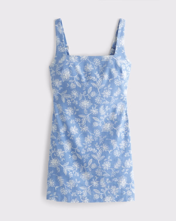 Women's The A&F Scarlett Squareneck Linen-Blend Skort | Women's New Arrivals | Abercrombie.com | Abercrombie & Fitch (US)