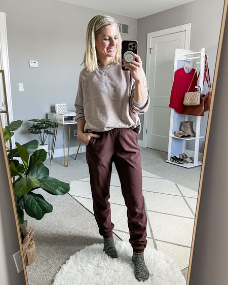 What I wore this week! The temperatures were in the single digits so I needed to stay warm! I repeated my fleece lined joggers and pulled out an old favorite sweatshirt! 
Sweater- linked similar 
Joggers- xs/28 inch

#LTKfindsunder50 #LTKstyletip #LTKSeasonal