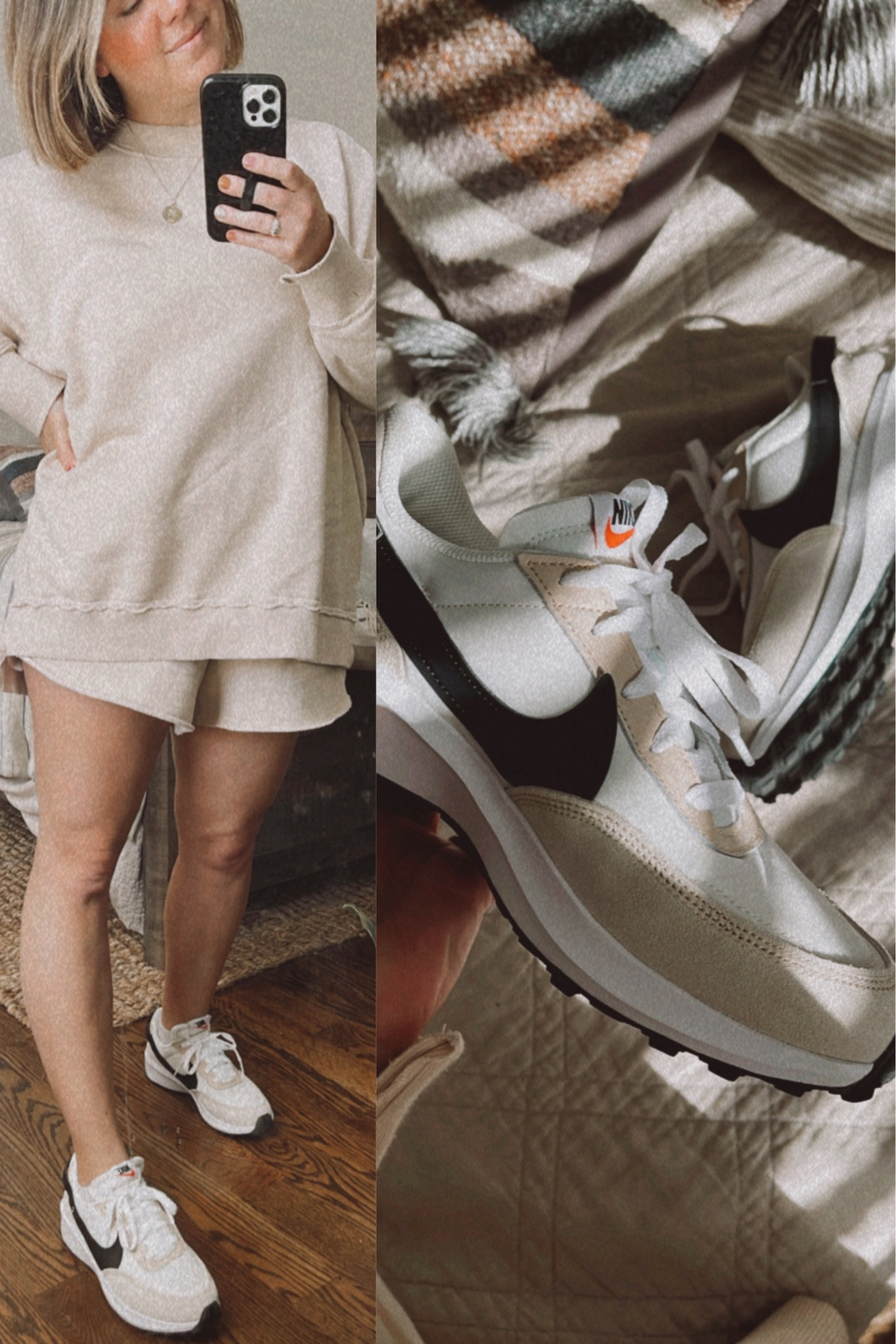 Obsessed with these neutral Nikes! They run small and narrow so I suggest sizing up a half size (especially if you’re blessed with wide feet)! 

#LTKtravel #LTKunder100 #LTKshoecrush