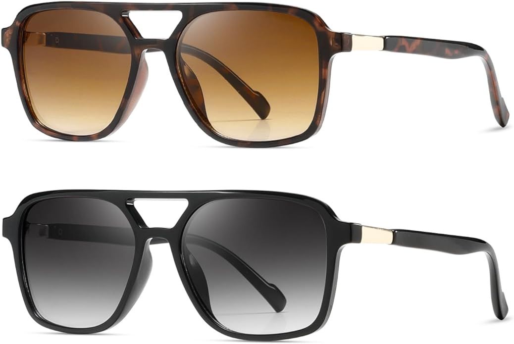 kimorn Sunglasses Womens Men Trendy Retro Sun Glasses Rectangle Frame Shades K1649 | Amazon (US)