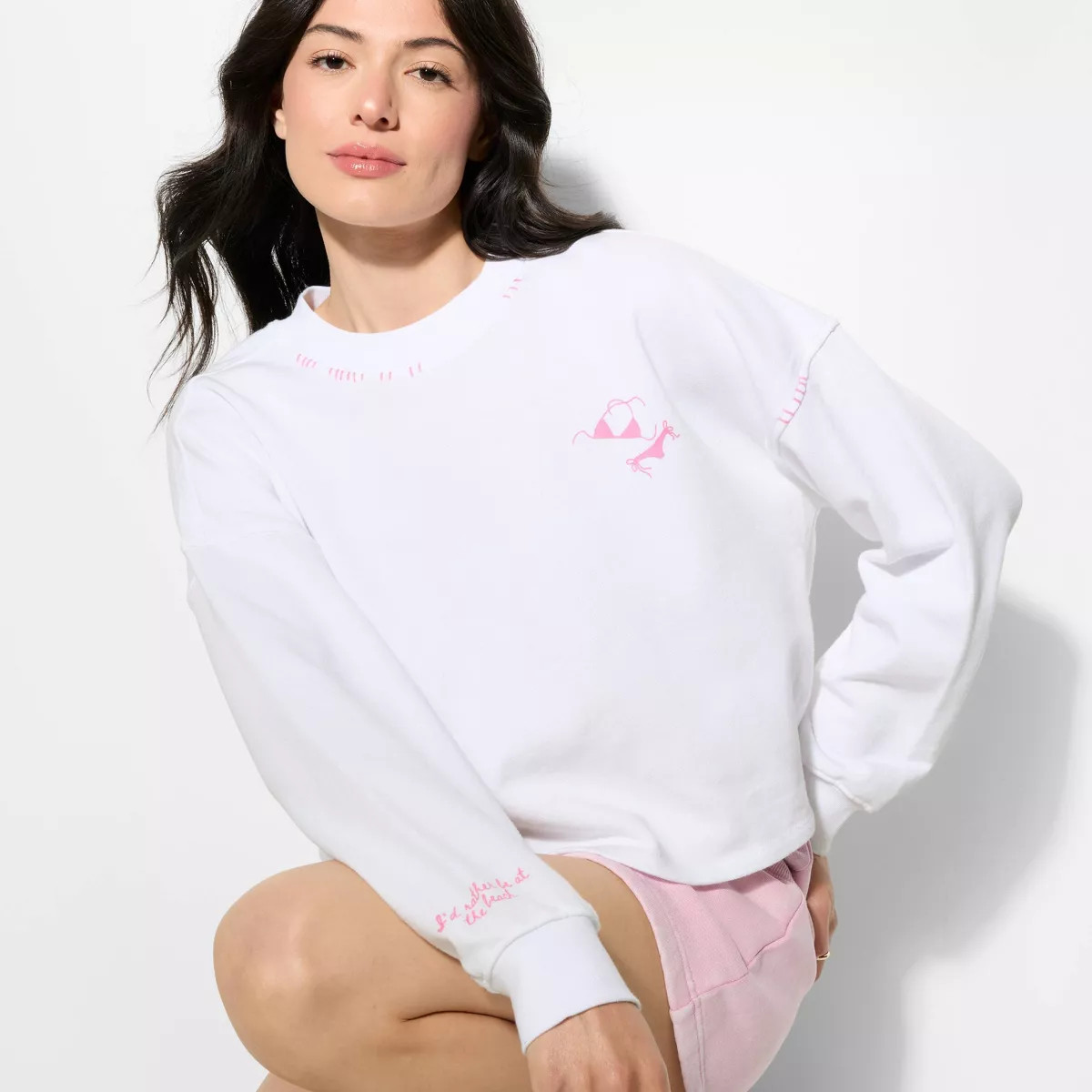 Women's French Terry Sweatshirt - Wild Fable™ | Target