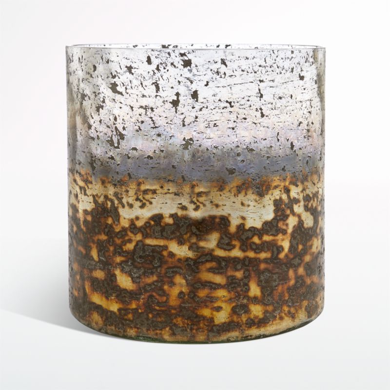 Sona 10" Glass Hurricane Candle Holder + Reviews | Crate and Barrel | Crate & Barrel