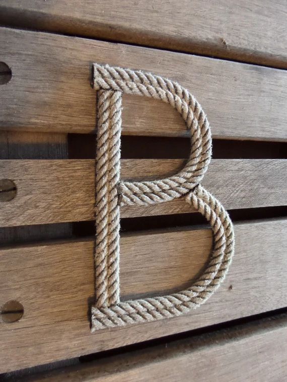8 Rope Letters Personalize MADE TO ORDER Alphabet - Etsy | Etsy (US)