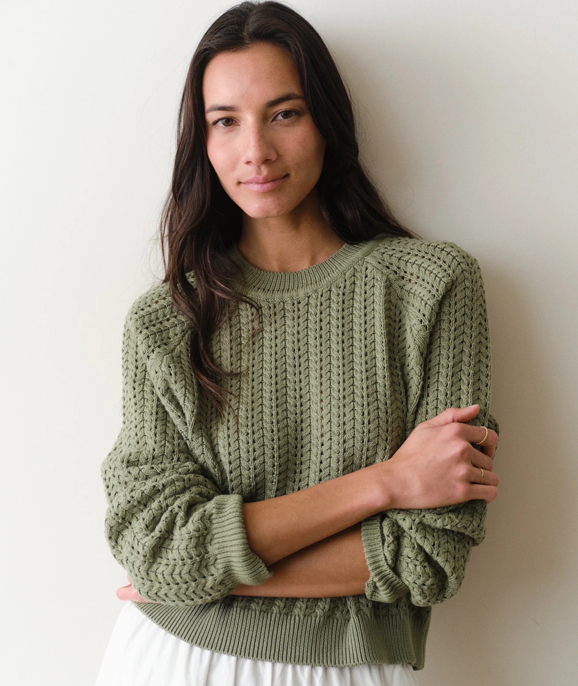 Mina Pointelle Sweater | Marine Layer