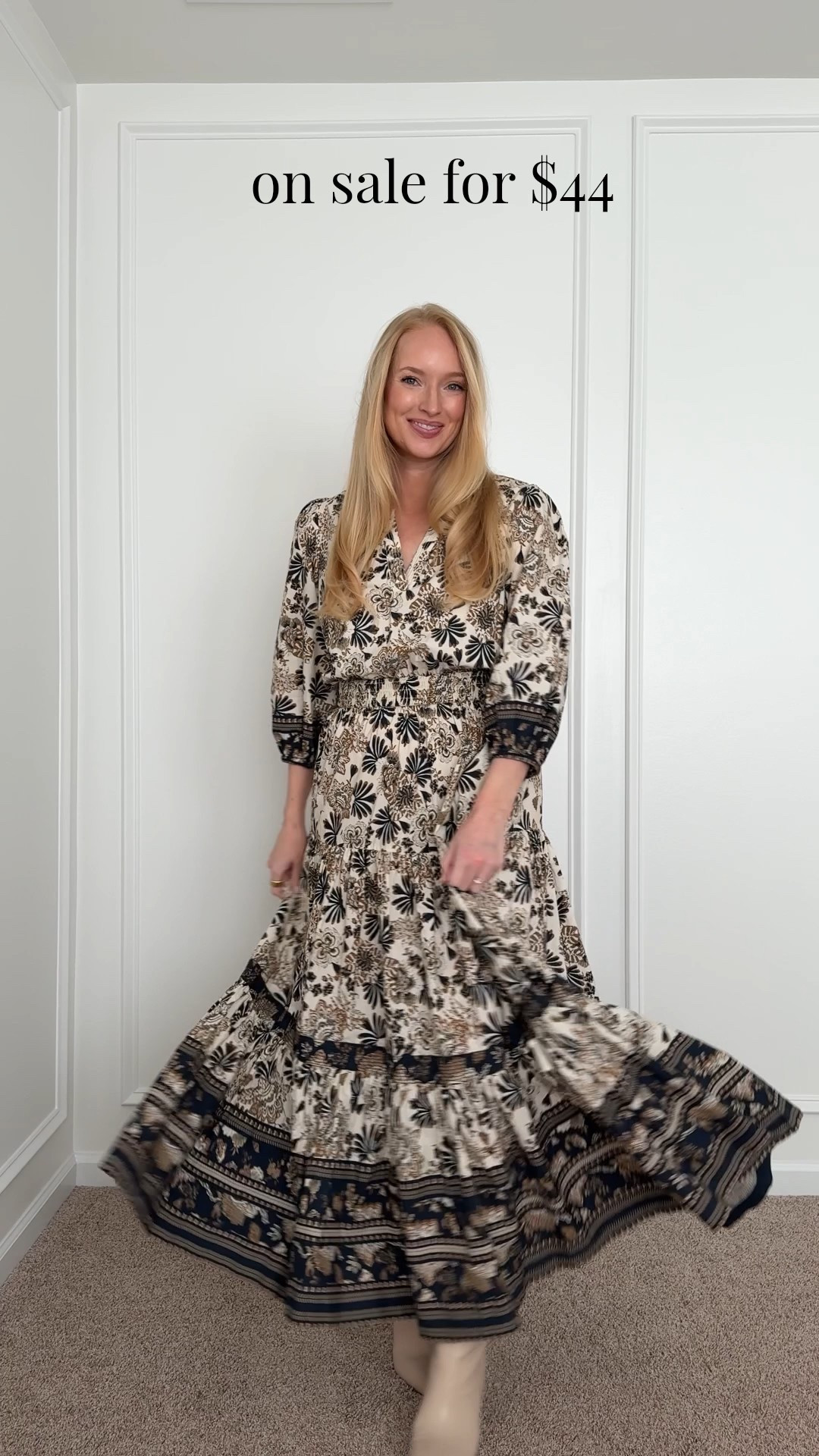 Sale alert! This dress is on sale for $44 but sizes are going fast. The other color option. Is fully stocked though! I’m wearing a small

#LTKSaleAlert #LTKFindsUnder50