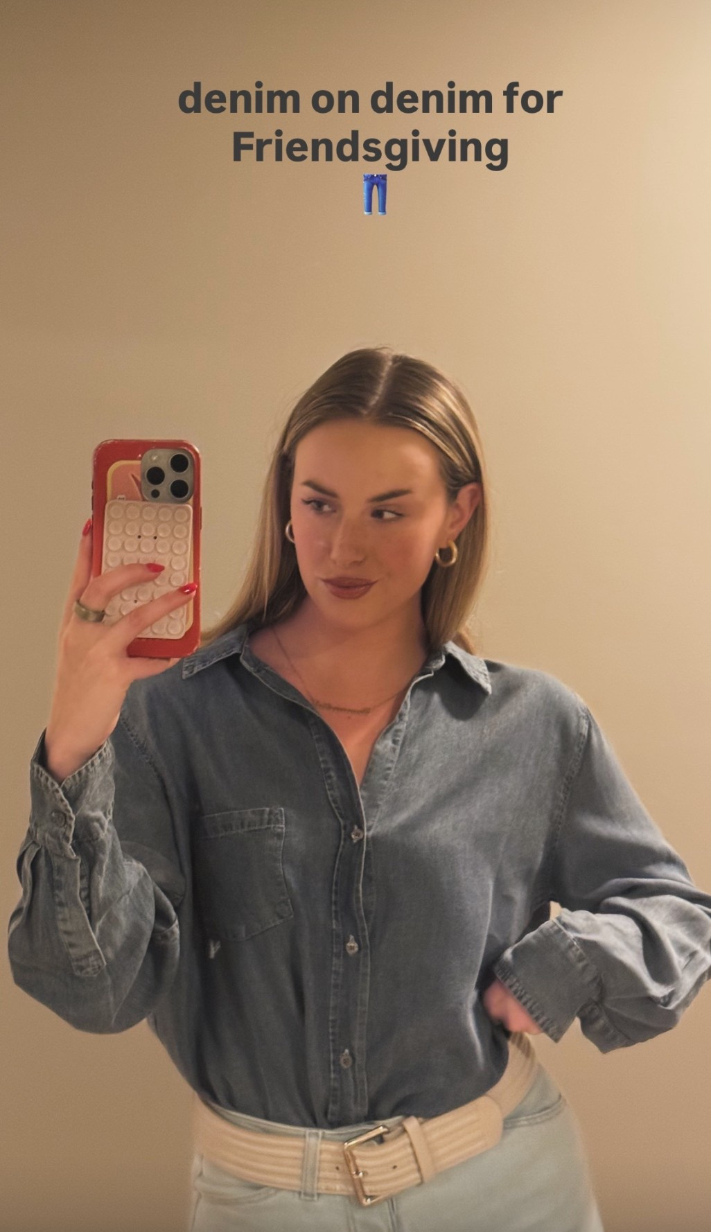 Obsessed with this denim button up from dear John denim! Super cute and vintage feel 