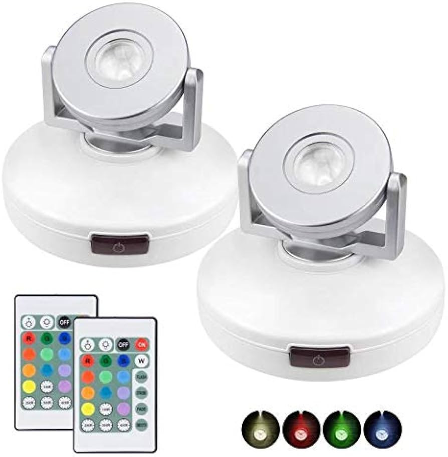 LUXSWAY Wireless LED Spotlights with Remote Battery Operated Accent Light Display Picture Light w... | Amazon (US)