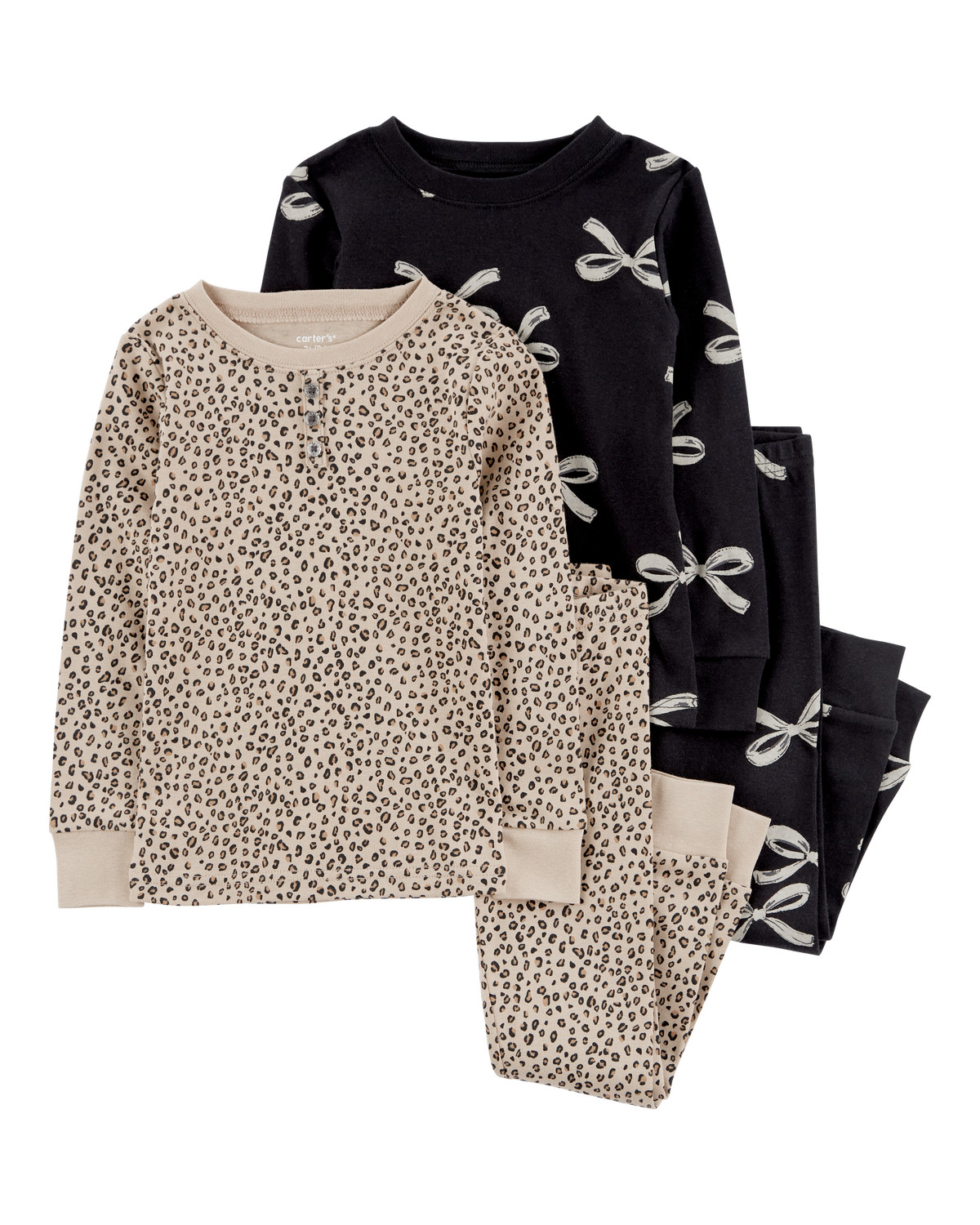 Toddler 4-Piece Leopard Print 100% Snug Fit Cotton Pajamas | Carter's Inc