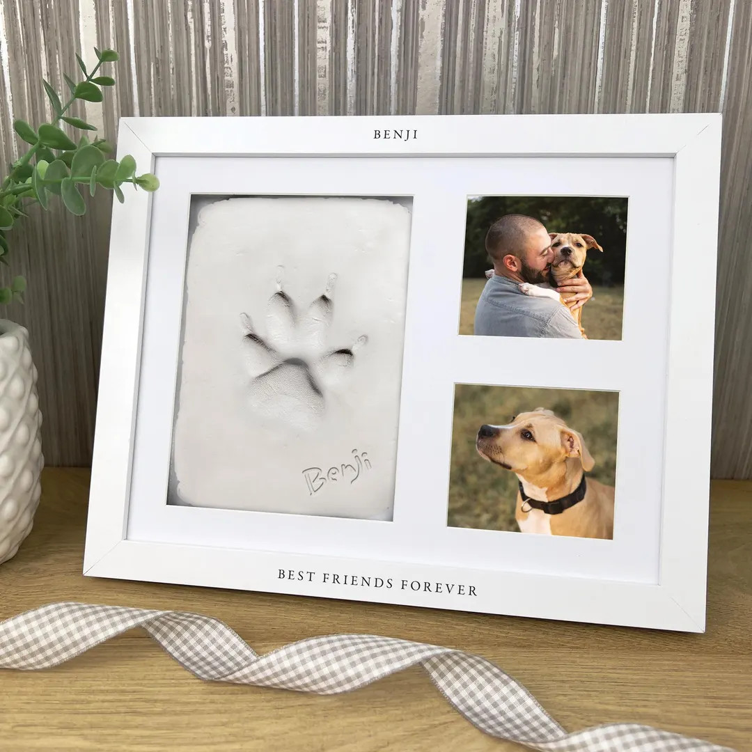 Paw Print Photo Frame Kit | Pet Keepsake Clay Mould - Etsy | Etsy (US)