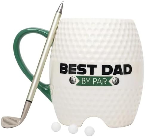 Golf Mug - Best Dad by Par, Ceramic Mug, 16 Oz | Amazon (US)