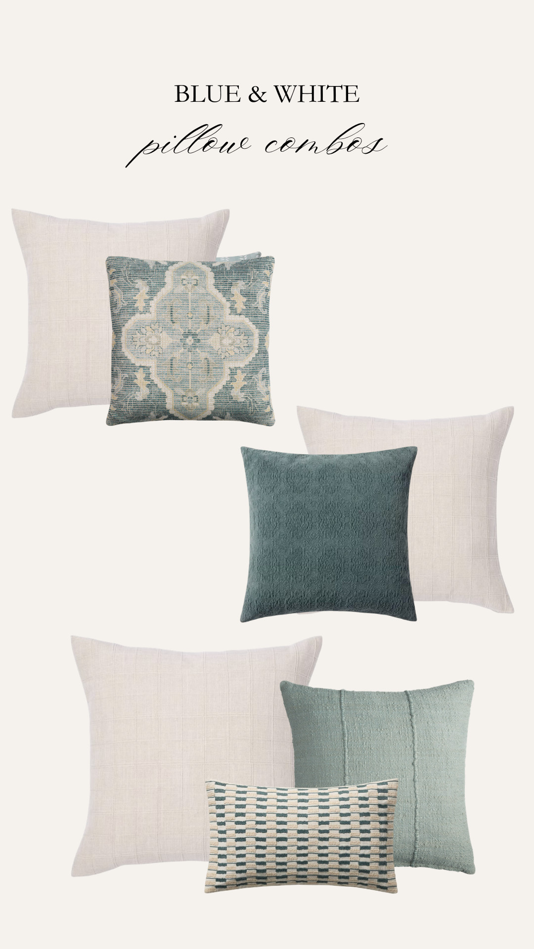 Blue and white pillows perfect for a spring refresh!  

 

#LTKHome