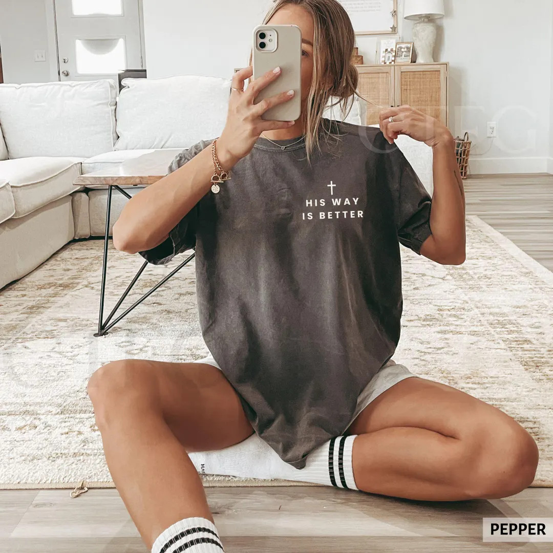 Comfort Colors® His Way Is Better Christian Shirt Christian Merch Faith Gift for Teen Christiani... | Etsy (US)