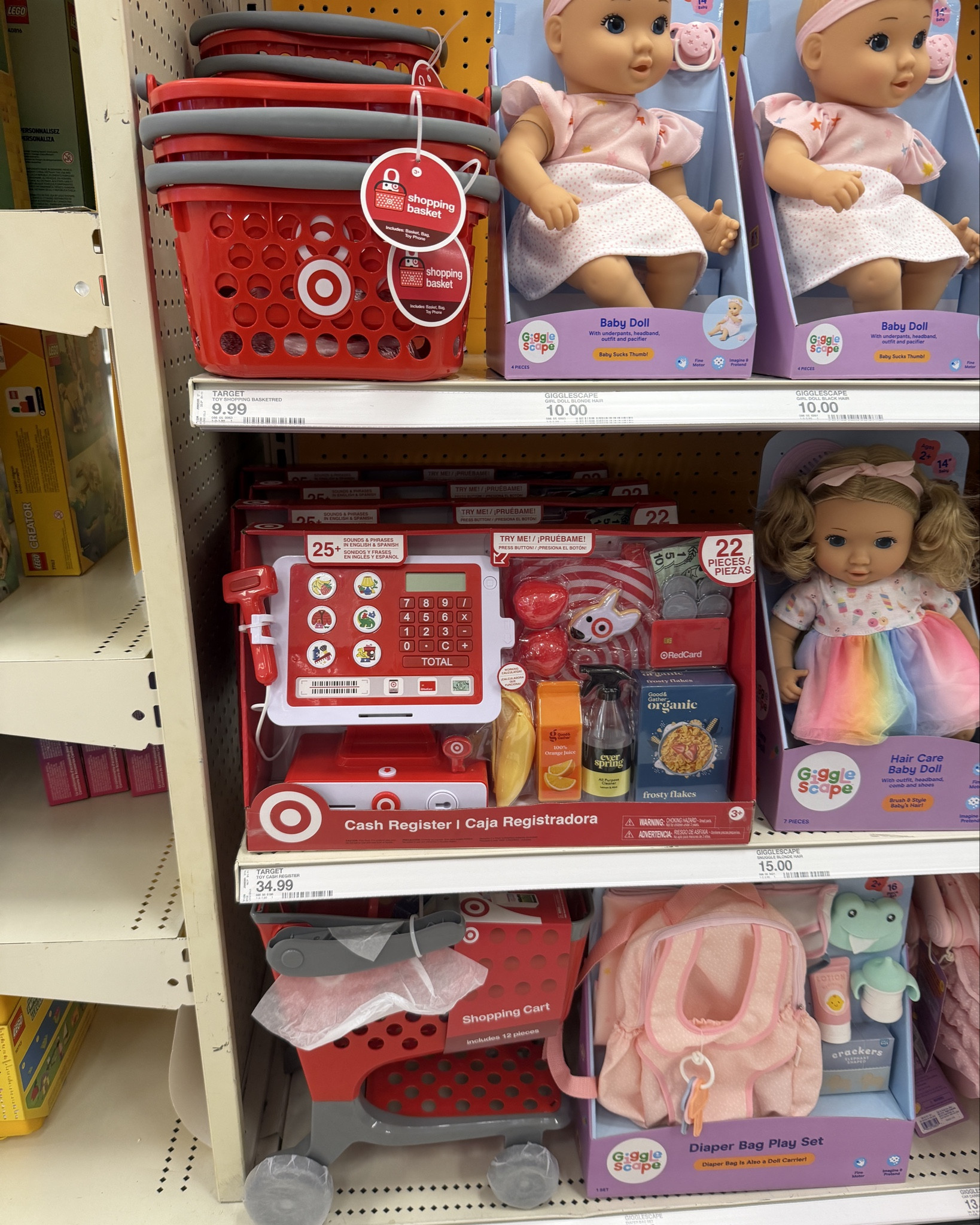 These Target Shopping playsets are too cute! I know everyone loved the Target basket, so when I saw these, I had to share!

#target #targetfinds #playsets #makebelieve #pretendplay #shoppingset #targetshopper #grocerystoreplayset