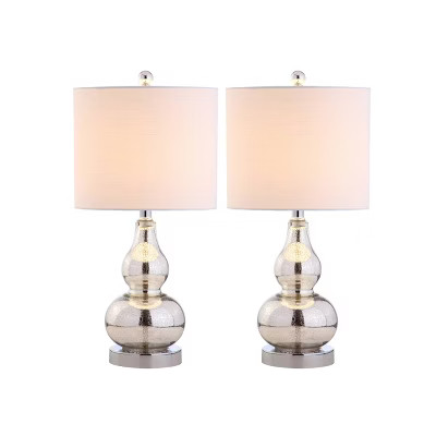 20.5" (Set of 2) Anya Mini Glass Table Lamps - JONATHAN Y | Target