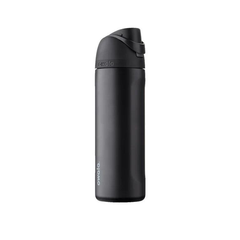 Owala FreeSip Stainless Steel Water Bottle, 24oz, Very Very Black | Walmart (US)