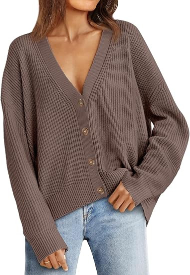 LILLUSORY Cardigan Sweaters for Women 2024 Fall Fashion Oversized Lightweight Sweater Knit Work J... | Amazon (US)