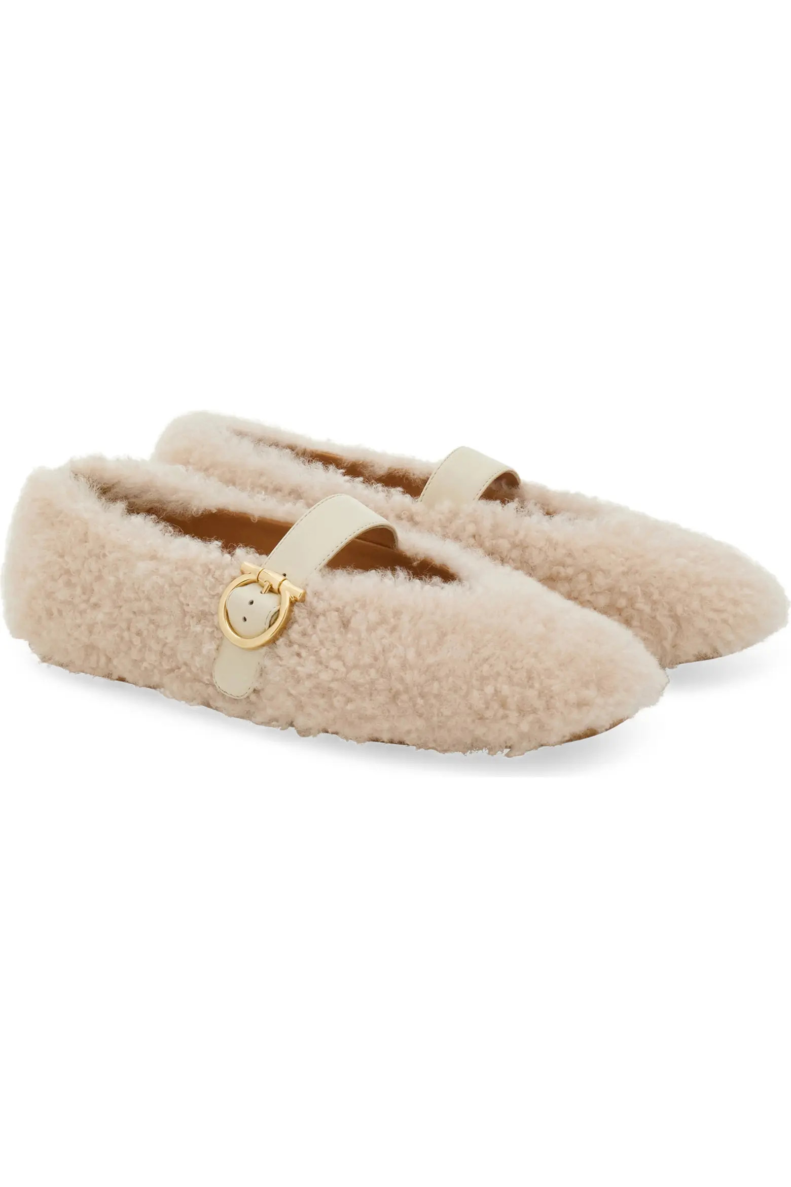 Gancio Genuine Shearling Ballet Flat (Women) | Nordstrom | Nordstrom