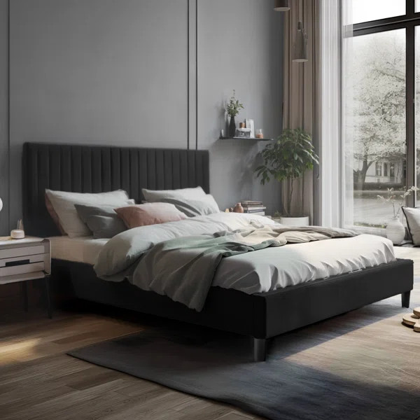 Dunphy Upholstered Standard Bed | Wayfair North America
