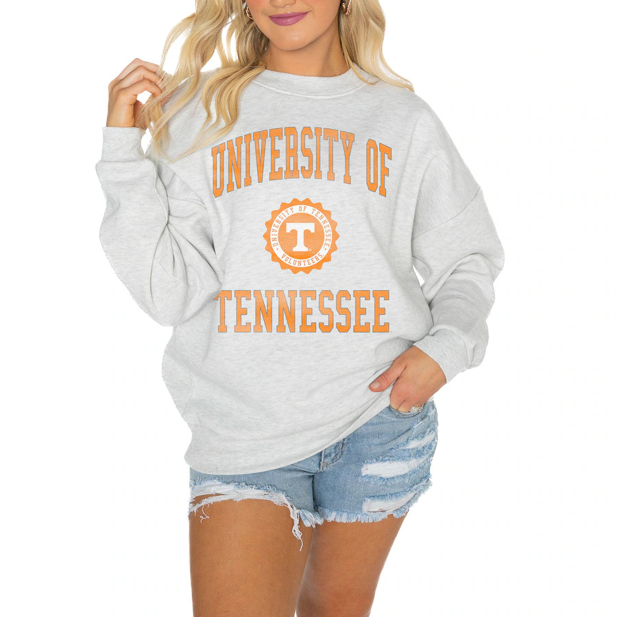Tennessee Volunteers Gameday Couture Women's Good Vibes Premium Fleece Drop Shoulder Pullover Swe... | Fanatics