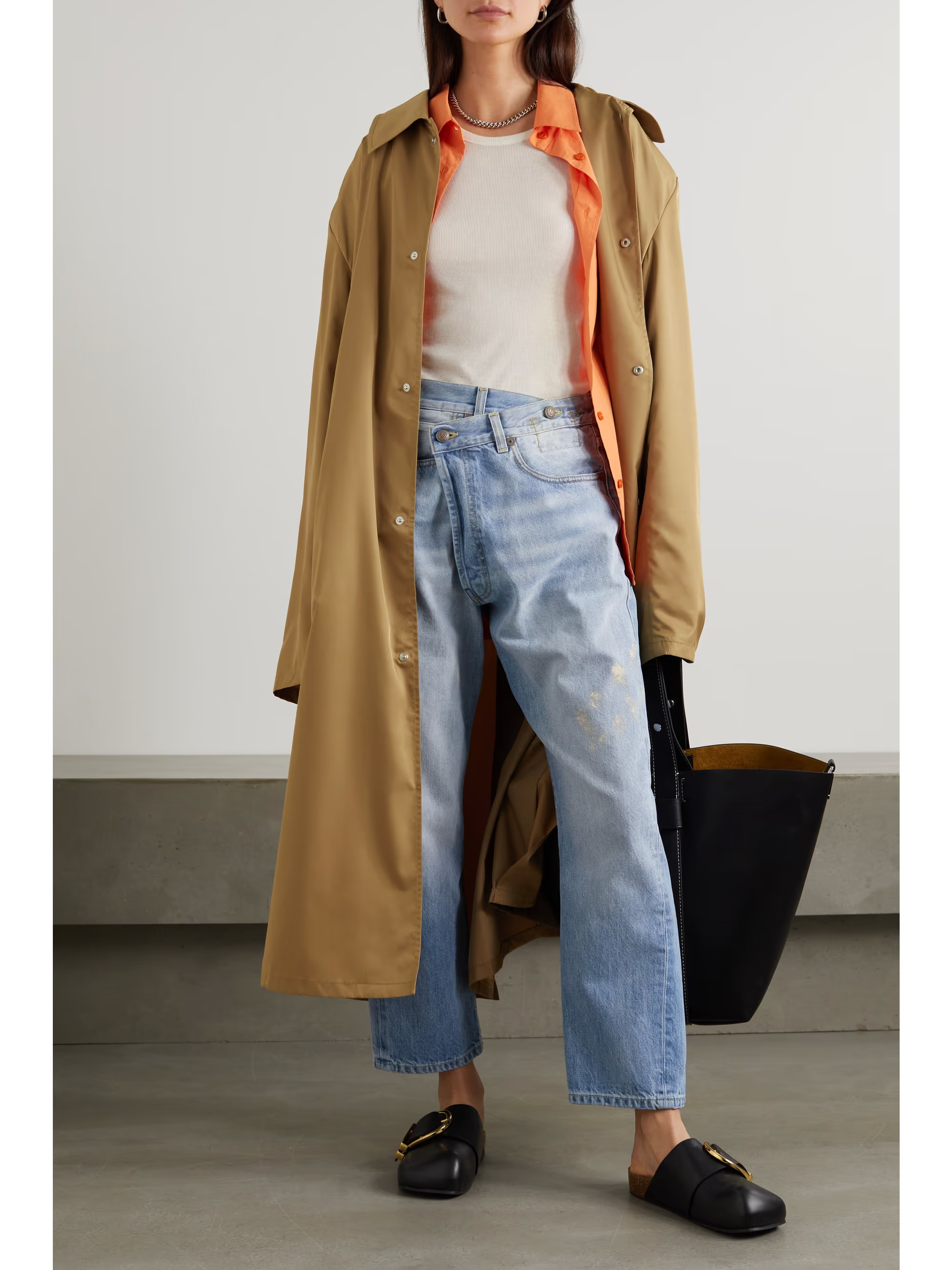 FRANKIE SHOPEddie shell trench coat | NET-A-PORTER (US)