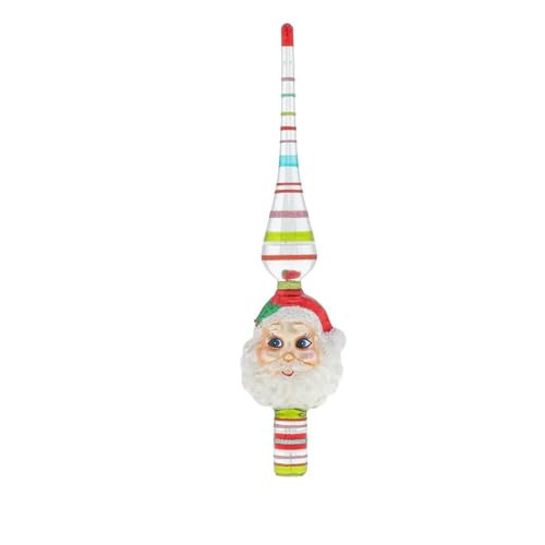Shiny Brite Festive Fete 11.5", Santa Finial | Amazon (US)