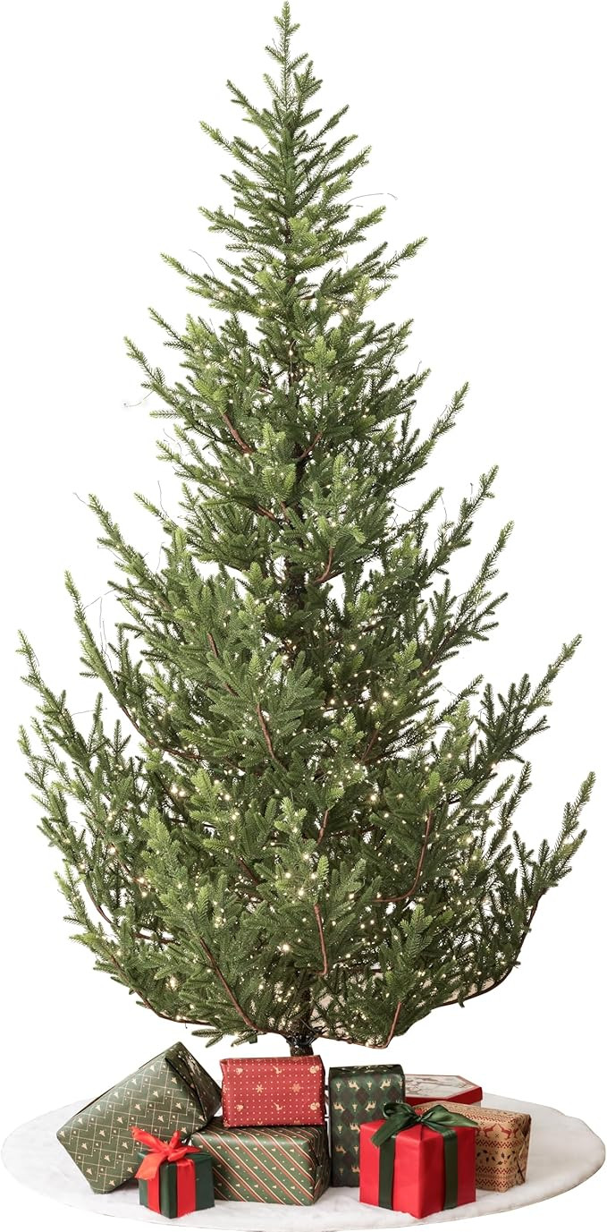 Aspen Slim Fir 7.5ft Pre-Lit Artificial Christmas Tree with 4,570 Branch Tips & 1,555 Low-Voltage... | Amazon (US)