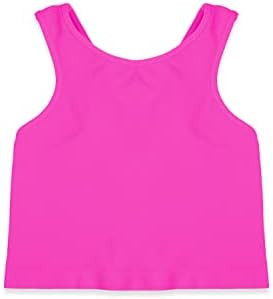 Kurve Premium Girls Seamless Supersoft Sleeveless Crop Tank Top - Stretchy Bra, UV UPF 50+ (Made ... | Amazon (US)
