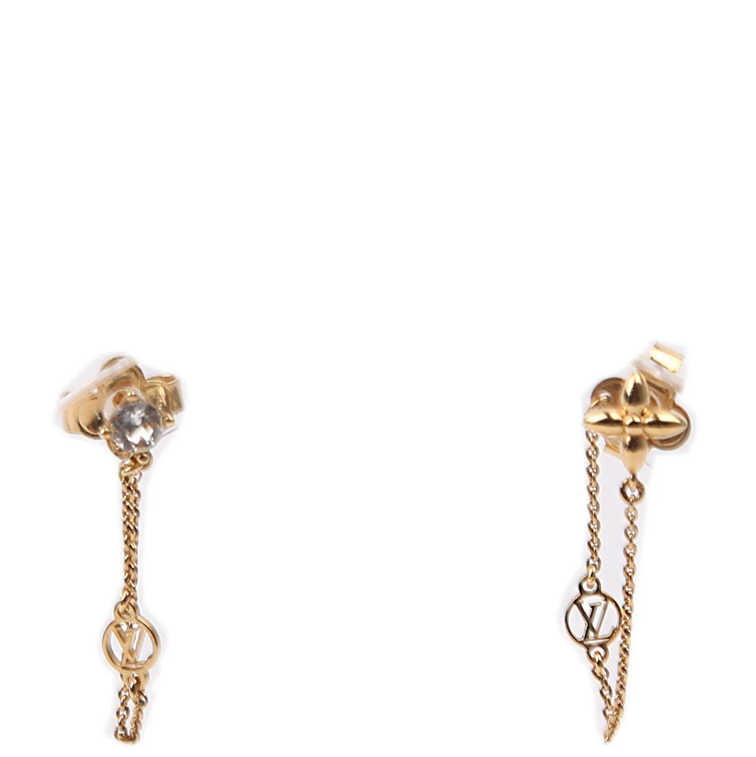 Petit Louis Stud Earrings Gold | Keeks Designer Handbags
