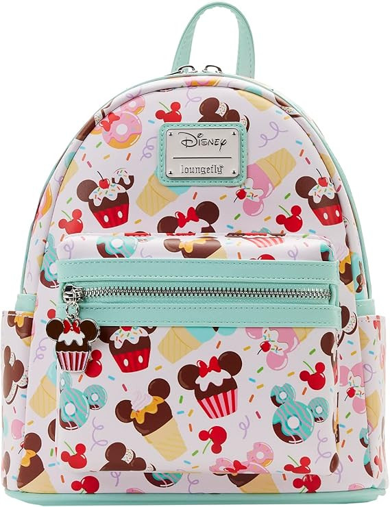 Loungefly Disney Mickey and Minnie Mouse Sweet Treats All Over Print Womens Double Strap Shoulder... | Amazon (US)