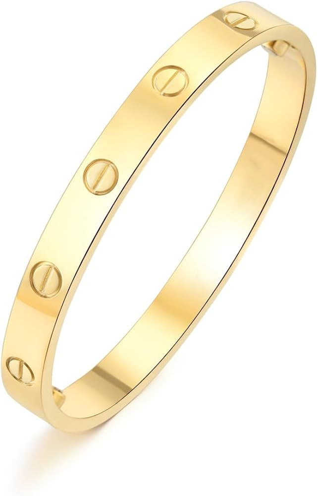 ADOVZ Bracelet for Women Stainless Steel Bracelets for Women Cuff Bracelets for Women Love Bracel... | Amazon (US)