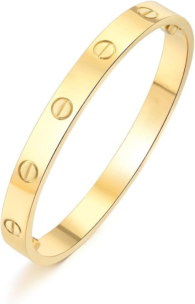 ADOVZ Bracelet for Women Stainless Steel Bracelets for Women Cuff Bracelets for Women Love Bracel... | Amazon (US)