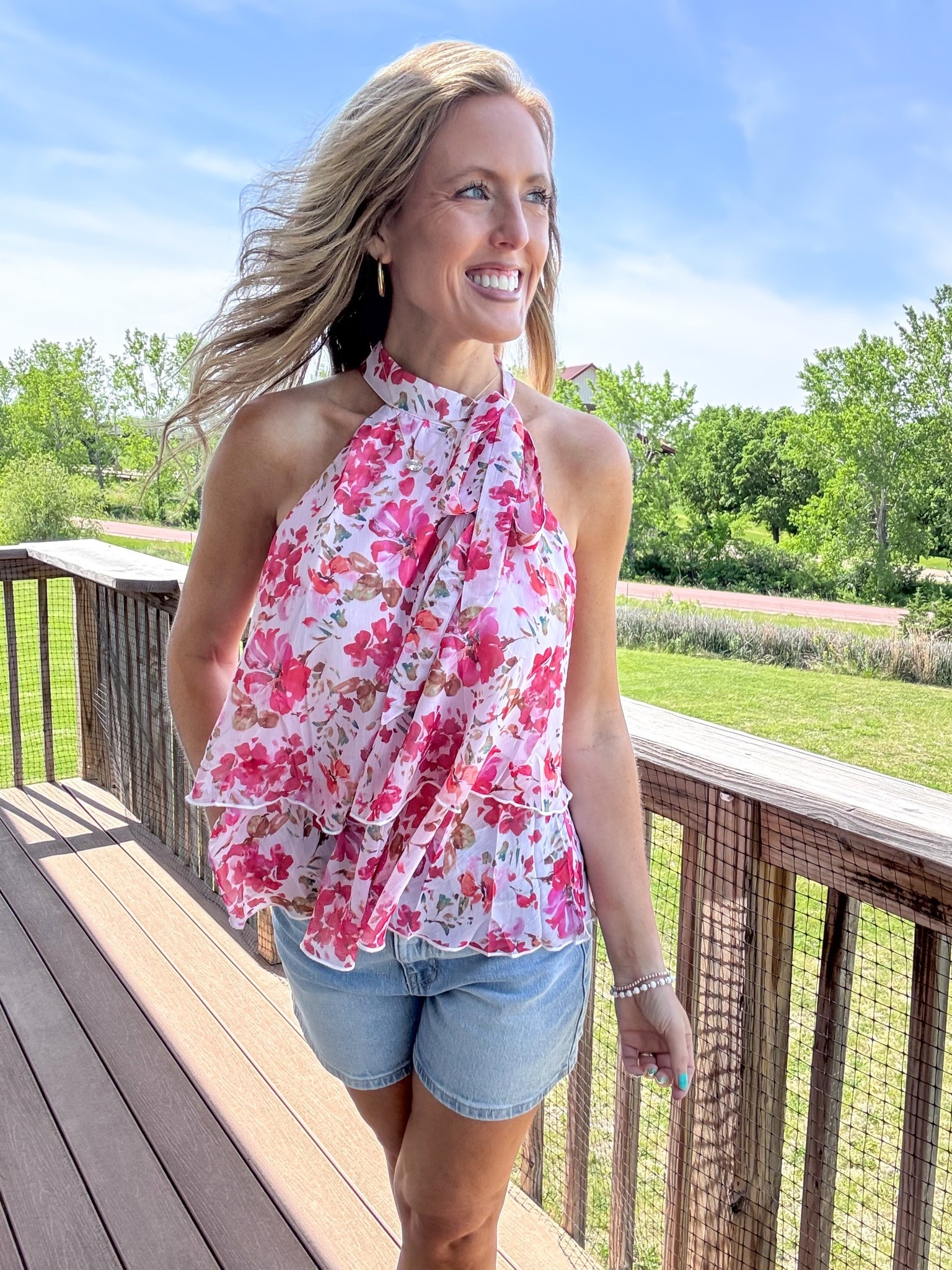 This tiered pink floral print halter tank is so stinkin’ cute! 🩷 Does come in more colors! Wearing a small.

As an Amazon Influencer I earn commission on qualifying purchases.

Pink top, mom style, floral print top, spring tops, summer outfit inspo, adorable pink top, casual spring outfit, viral denim shorts, floral print top

#LTKootd #LTKOver40 #LTKMidsize