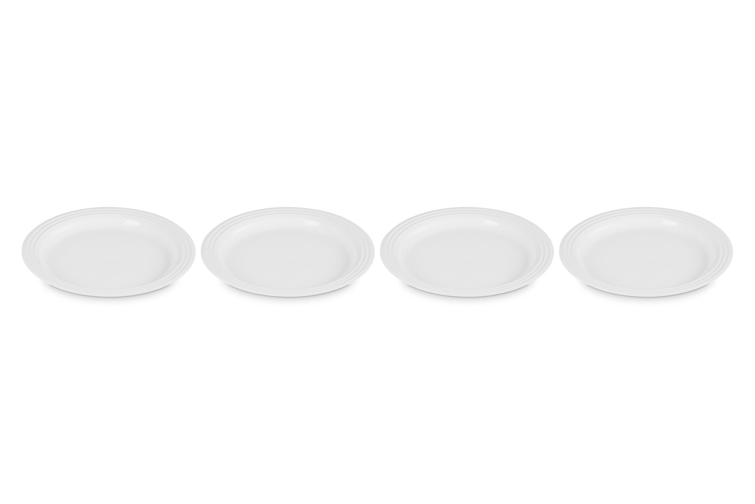 Le Creuset Stoneware Set of 4 Dinner Plates, 10.5" each, White | Amazon (US)
