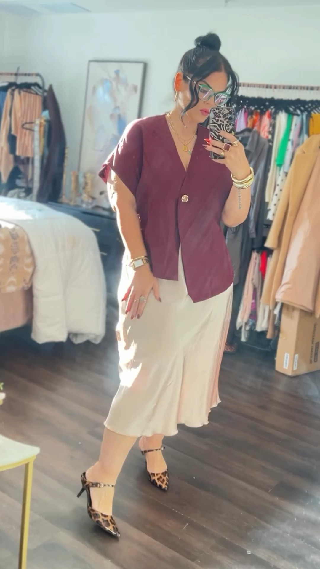 Wine & Champagne inspired work outfit of the day 🍷🥂

Of course I had to add a little pop of cheetah print. Are we even surprised? 

Comment WORK below to receive a DM with the link 

https://liketk.it/5r1FK 

Stay tuned for the trendiest by searching and following SHEIN store names Elenzga CURVE,Maweii,Auralis,SHEIN SXY CURVE,SHEIN BAE CURVE .

#SHEINCurve #SHEINtrends #workwear #officeoutfits #midsizestyle #fallofficeoutfits 

Use SCus10natinoeli494 to get discounts!

@sheincurve @shein_us @sheinofficial