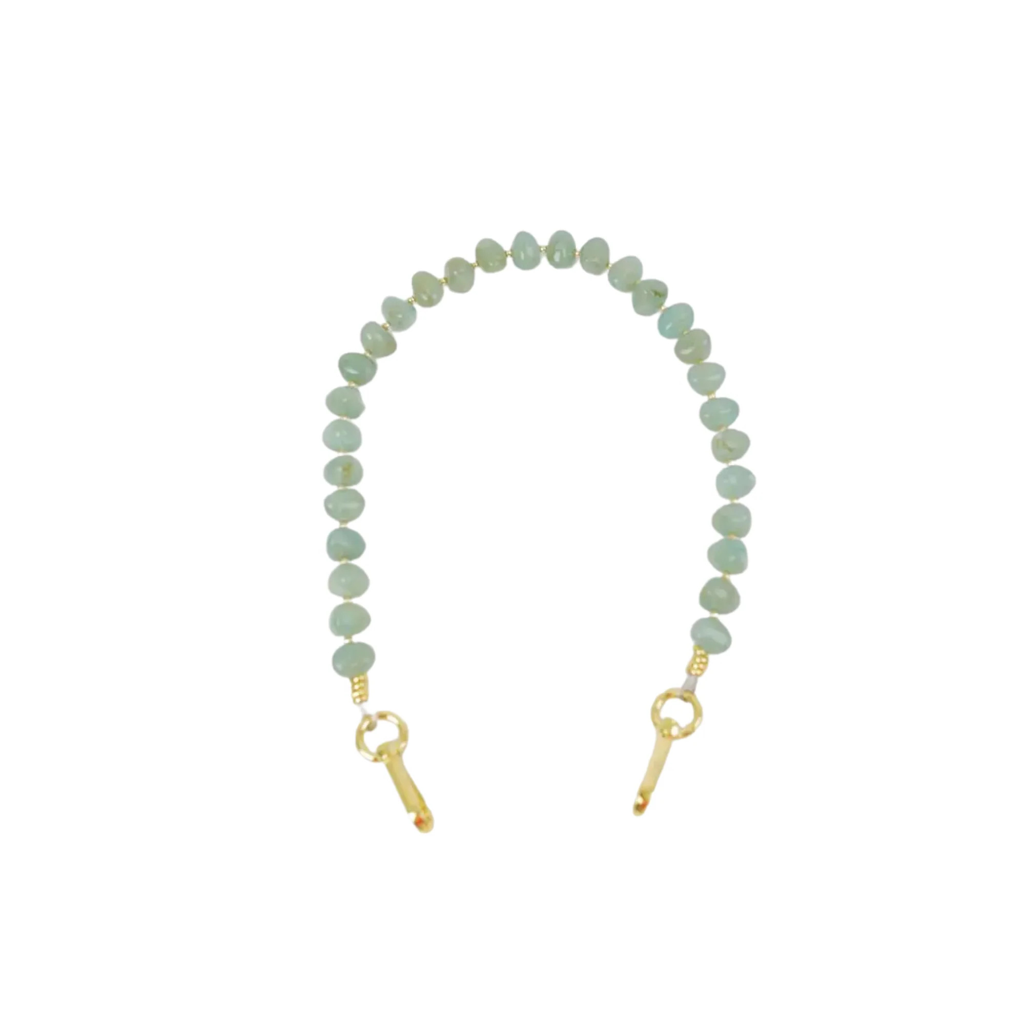 Clutch Strap | Pebble Gemstone in Jade Green | The Lilley Line