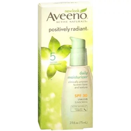 AVEENO Active Naturals Positively Radiant Daily Moisturizer SPF 30 2.50 oz (Pack of 3) | Walmart (US)