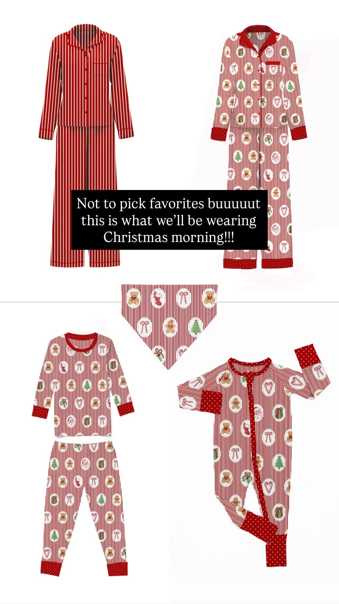 Not to pick favorites buuuuut this is what we’ll be wearing Christmas morning!!!