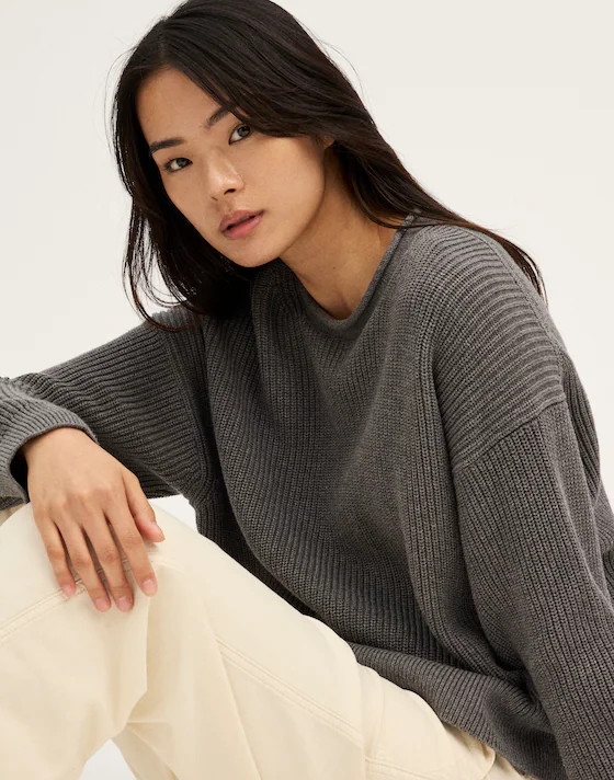 The Arden Crewneck Sweater in 100% Cotton | Madewell