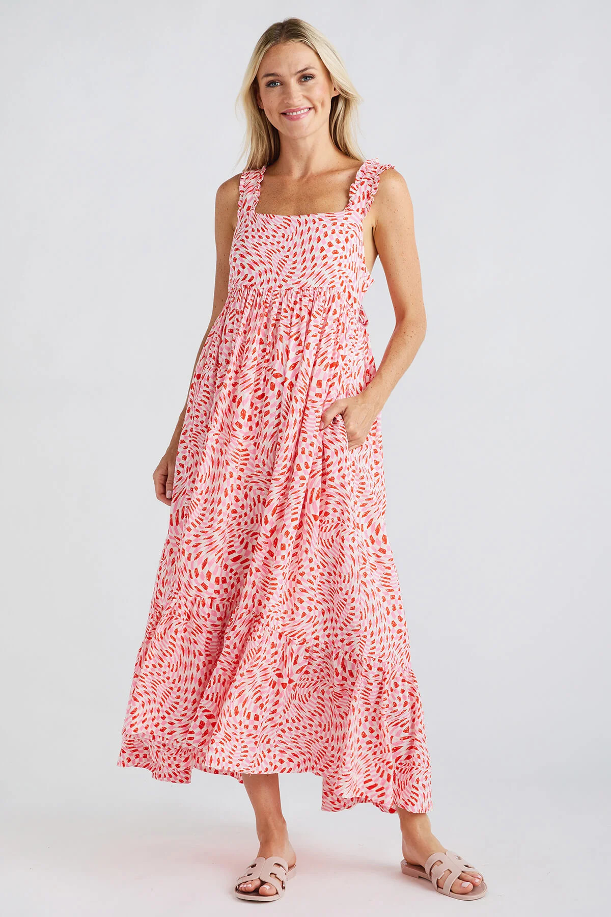 Fate Abstract Print Maxi Dress | Social Threads