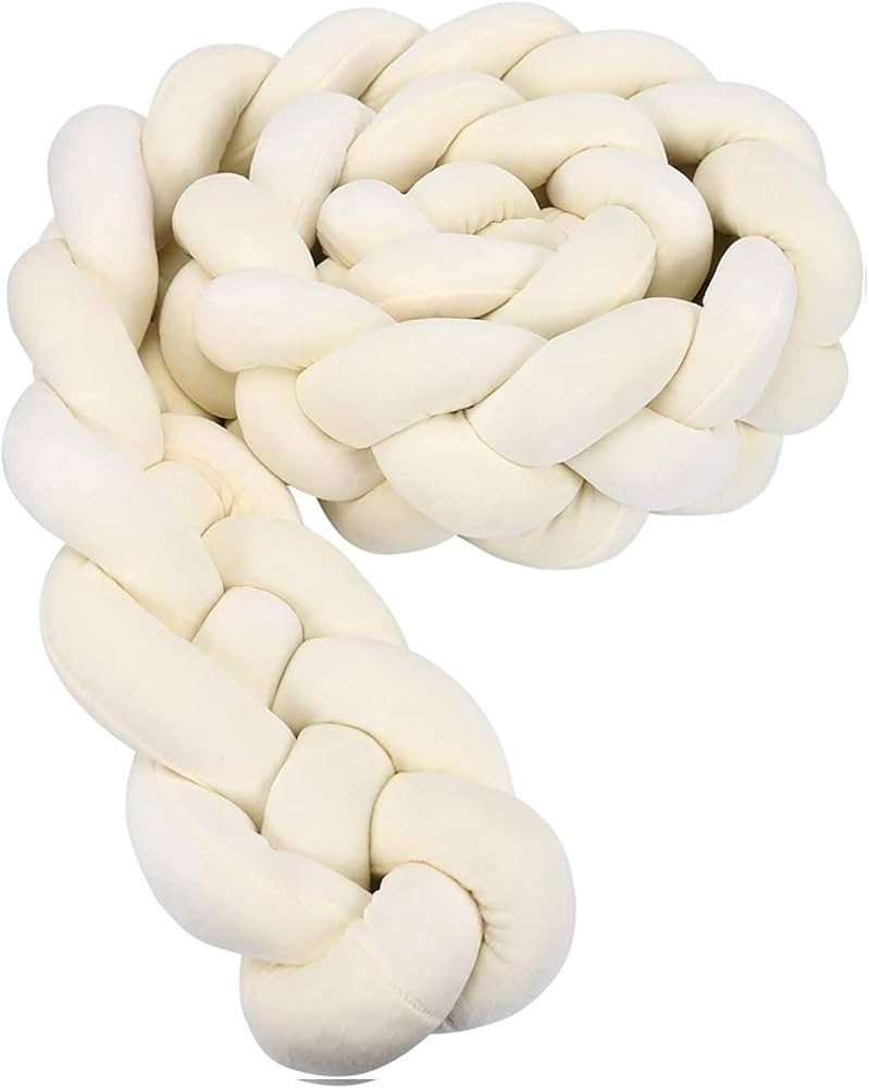 4 Strands Cushion Soft Knot Pillow Handmade Braided Cushion Decor for Home Boys Girls Room Decora... | Amazon (US)