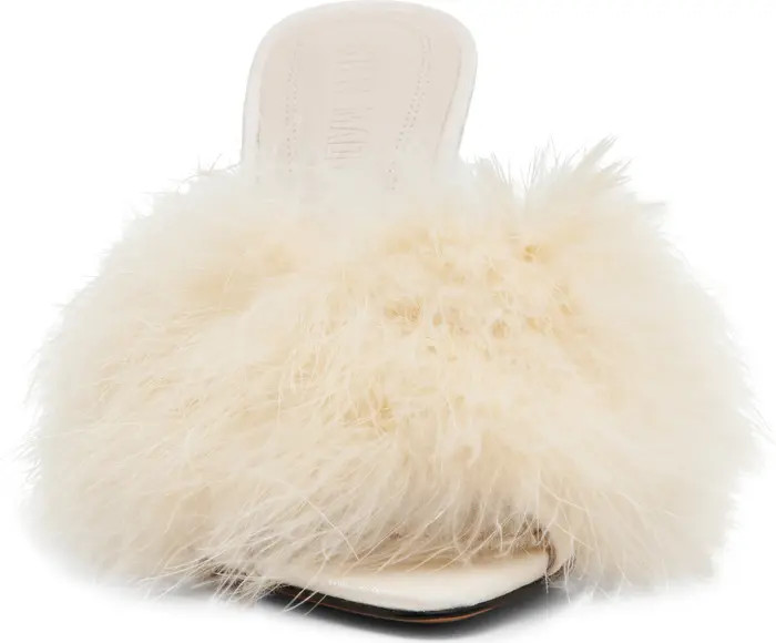 Steve Madden Ashbey Faux Feather Sandal (Women) | Nordstrom | Nordstrom