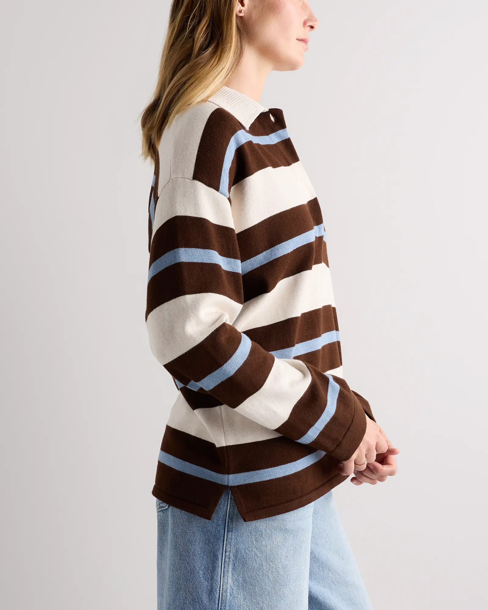 Cotton Cashmere Rugby Polo Sweater | Quince
