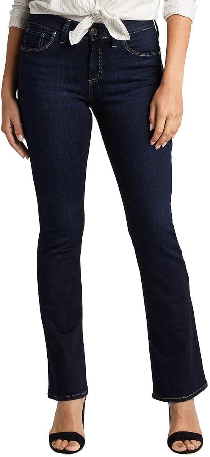 Silver Jeans Co. Women's Avery High Rise Slim Bootcut Jeans | Amazon (US)