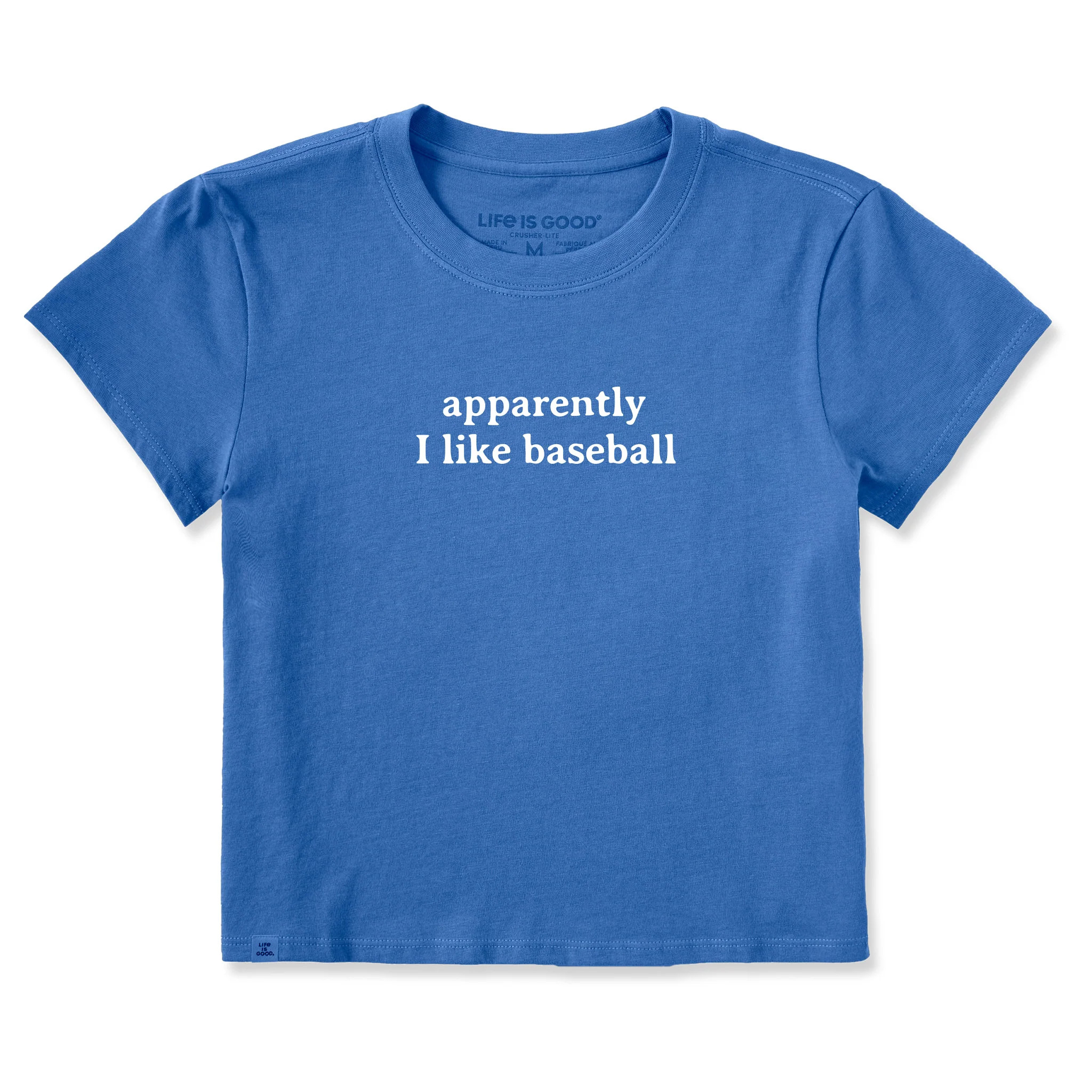 Women's Apparently I Like Baseball Crusher-LITE Shrunken Tee | Life is Good