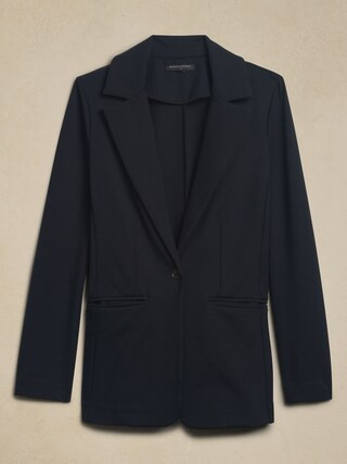 Long and Lean Ponte Blazer | Banana Republic Factory